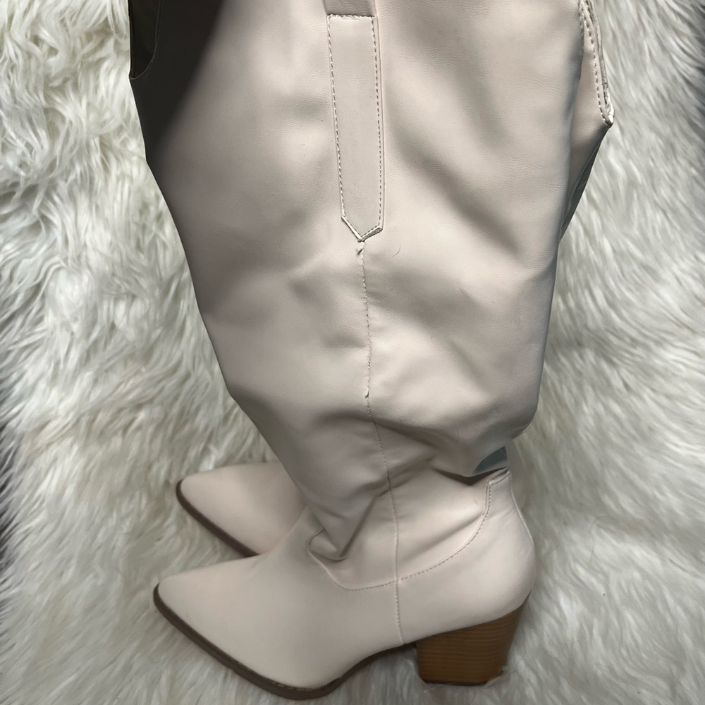 White Western Boots